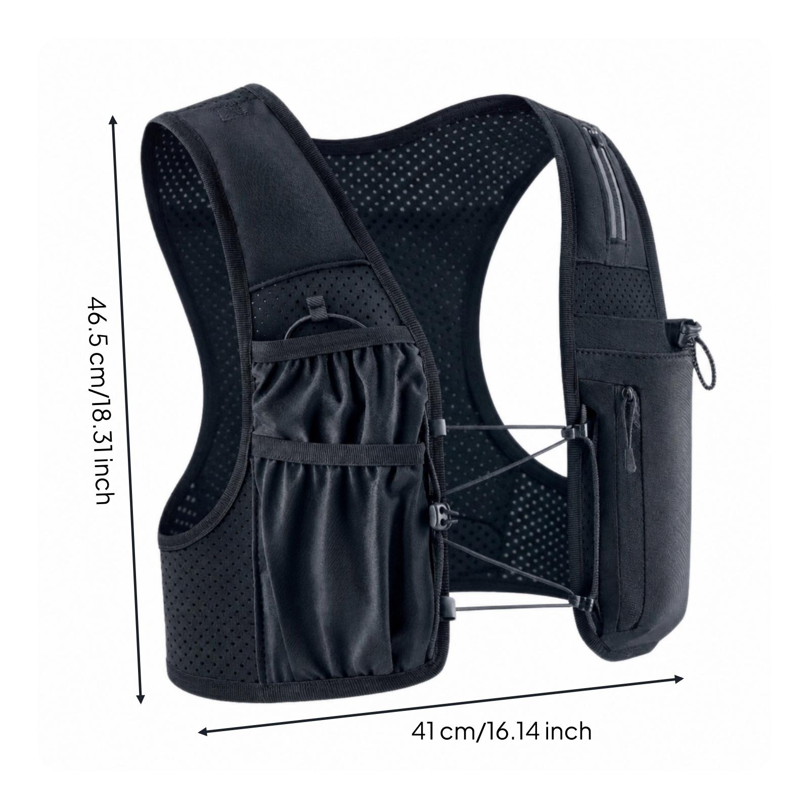 Cycling Gear Storage - Lightweight Reflective Hydration Vest for Running