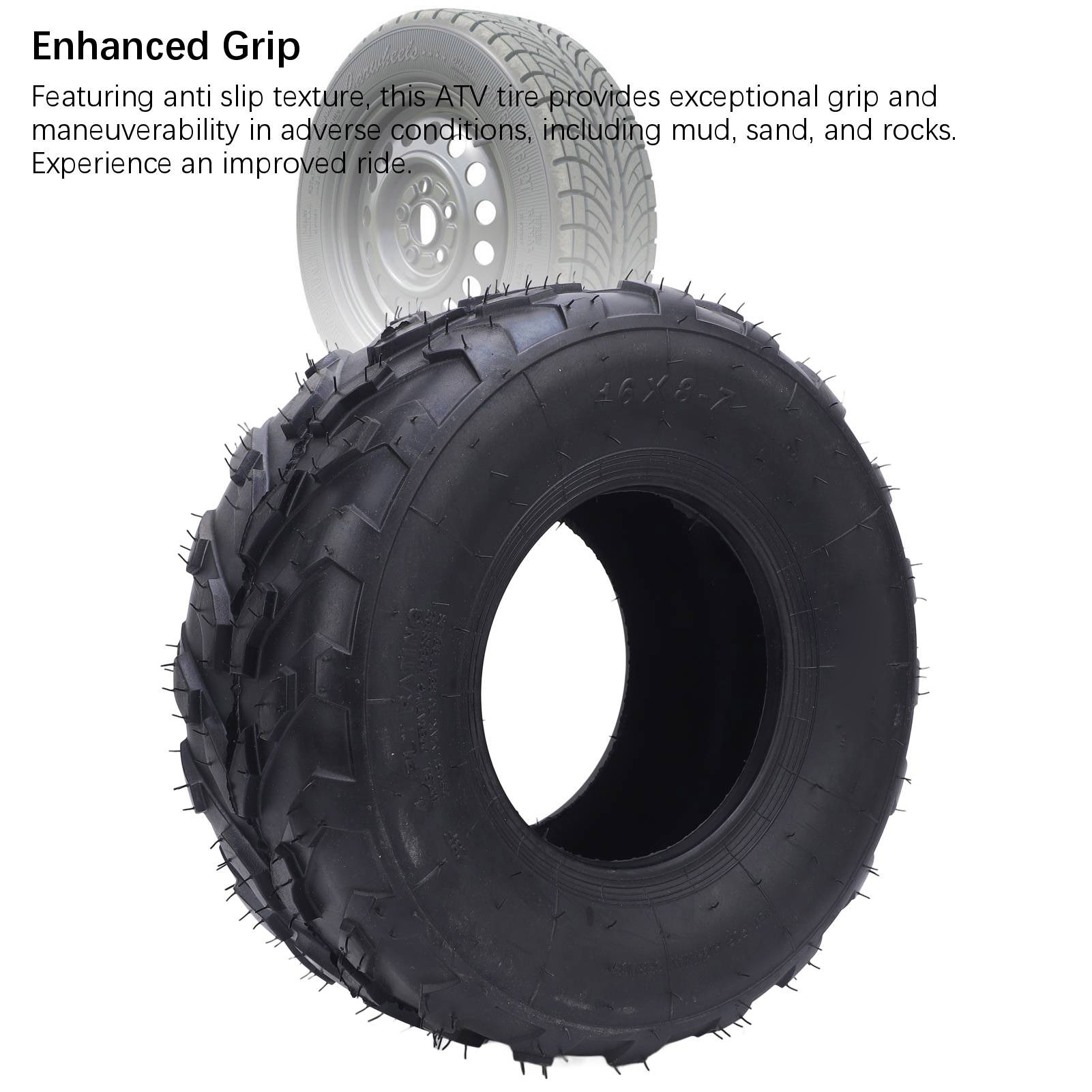 16x8-7 ATV Tire 7 Inch Rubber  - Road Bike Tire 评论和价格